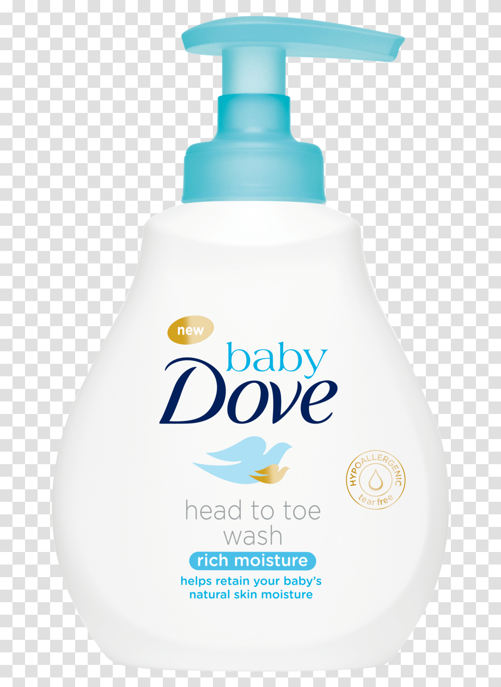 Baby Dove Rich Moisture Head To Toe Wash 200ml Dove Baby Head To Toe Wash, Bottle, Cosmetics, Snowman, Winter Transparent Png