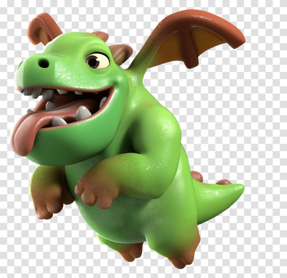 Baby Dragon Clash Royale Inferno Dragon Toy Green Figurine Reptile Transparent Png Pngset Com