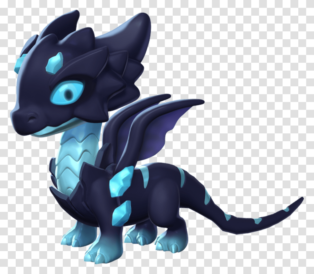 Baby Dragon Dark Ice Dragon Dml, Toy Transparent Png
