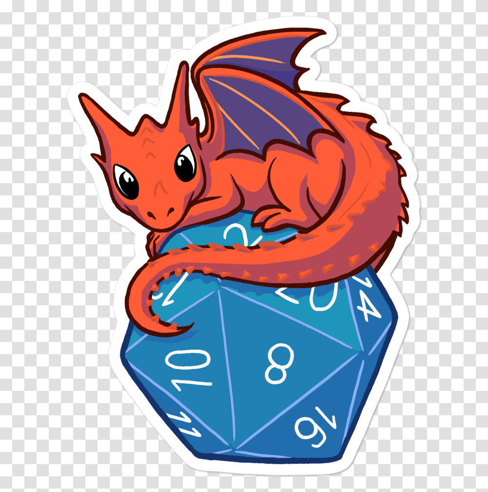 Baby Dragon Sticker For D&d Players - 2 Minute Tabletop Dragon Transparent Png