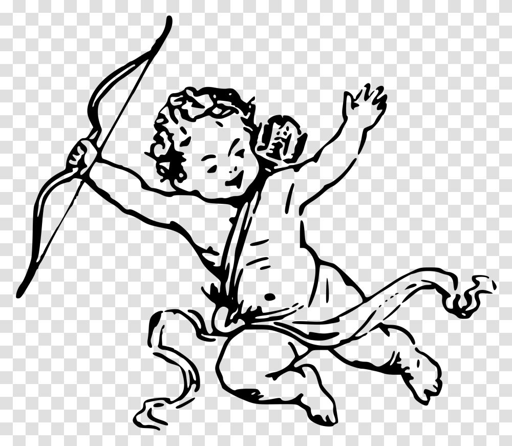 Baby Drawing Guardian Angel Cherub Black And White, Gray, World Of Warcraft Transparent Png
