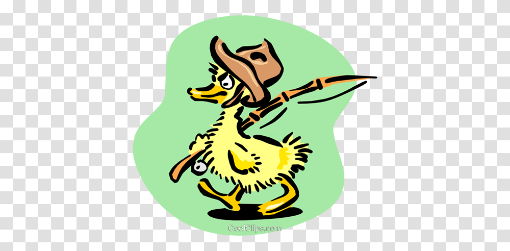 Baby Duck Going Fishing Royalty Free Vector Clip Art Illustration, Dragon, Poster, Advertisement Transparent Png