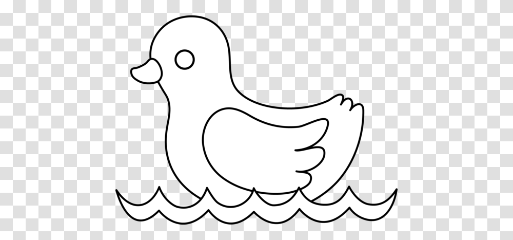Baby Duck Line Art, Bird, Animal, Stencil, Poultry Transparent Png