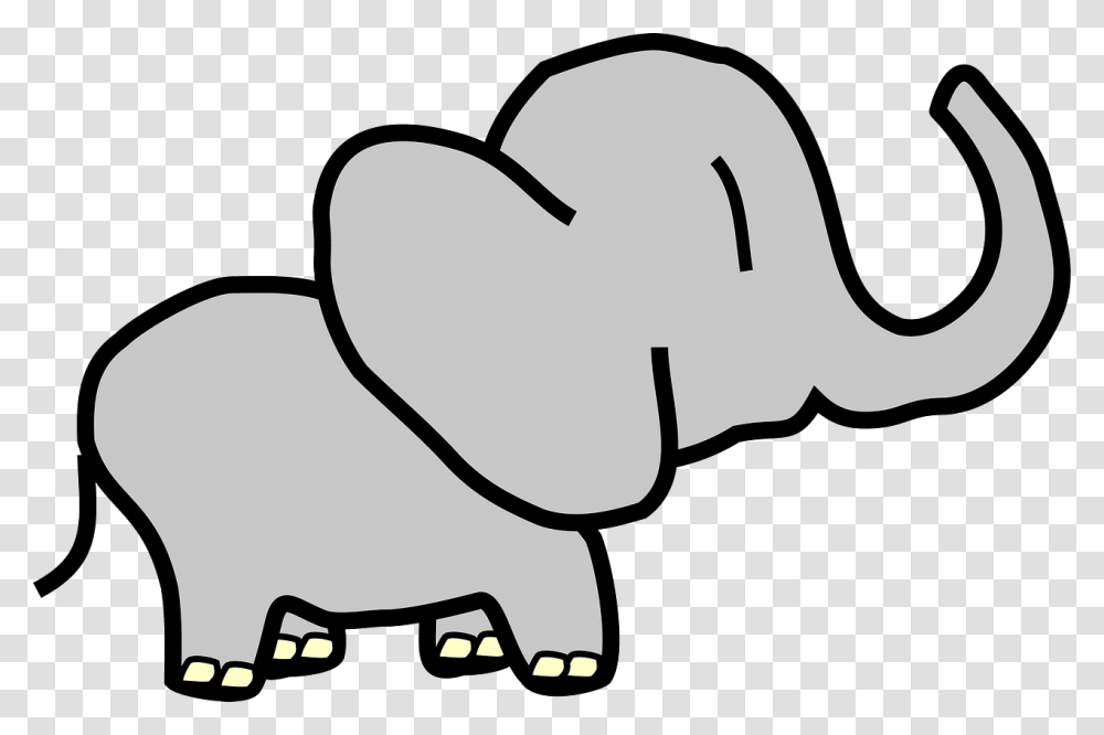 Baby Elephant Clipart Big Small Cartoon, Animal, Mammal, Wildlife, Plush Transparent Png