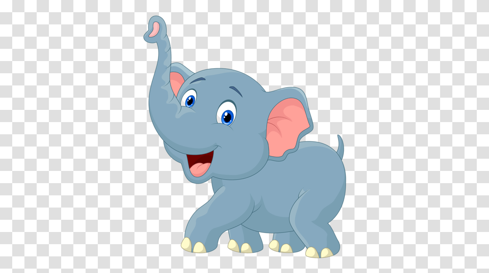 Baby Elephant Clipart Elephant Jungle Animals Cartoon, Mammal, Wildlife, Snout, Manatee Transparent Png