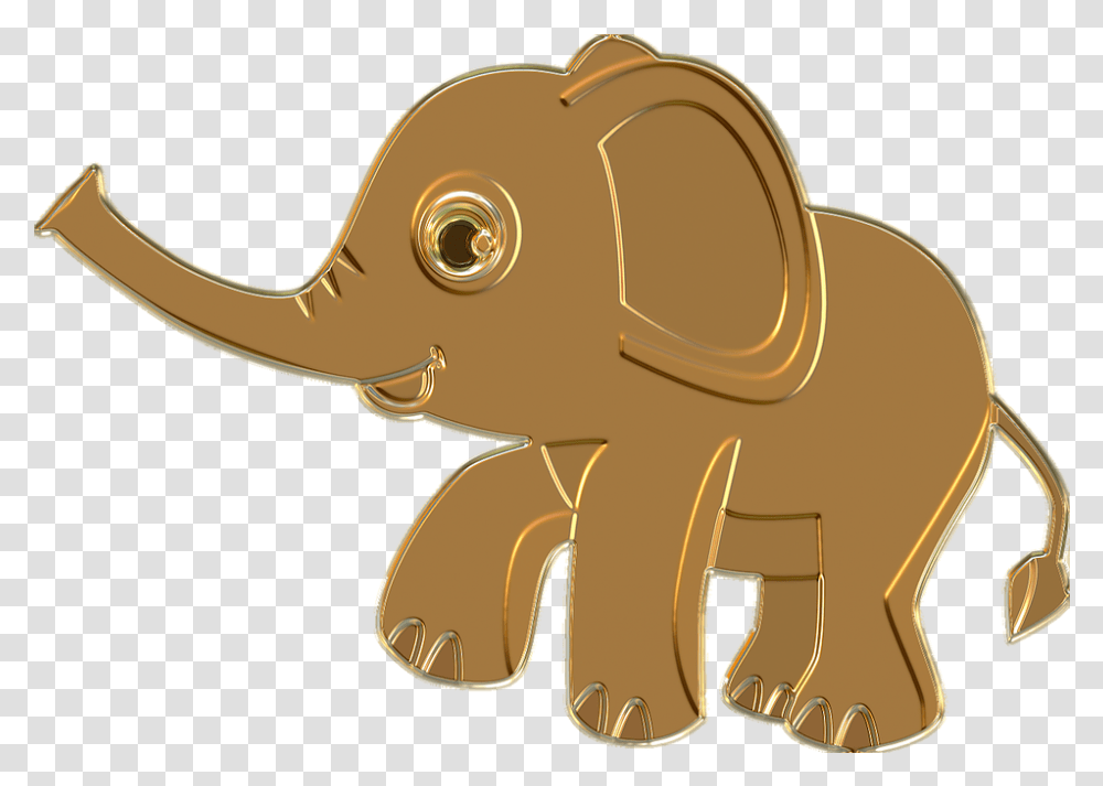 Baby Elephant Clipart Image Free 8 Free Gold Cartoon Animal, Bronze, Sunglasses, Mammal, Wildlife Transparent Png