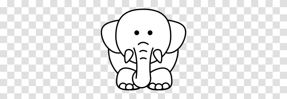 Baby Elephant Clipart Outline, Wildlife, Mammal, Animal, Snowman Transparent Png