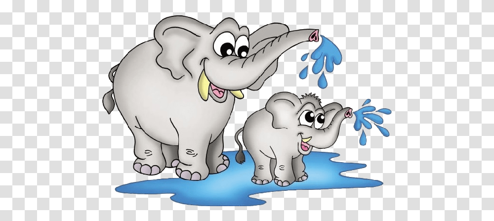 Baby Elephant Elephant Cartoon Picture Images Clipart Mother Elephant And Baby Clipart, Mammal, Animal, Wildlife Transparent Png
