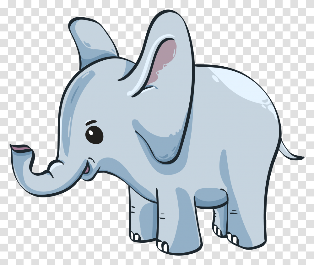 Baby Elephant Elephant Cute Blue Kid Cartoon Clipart Elephant, Mammal, Animal, Wildlife, Aardvark Transparent Png