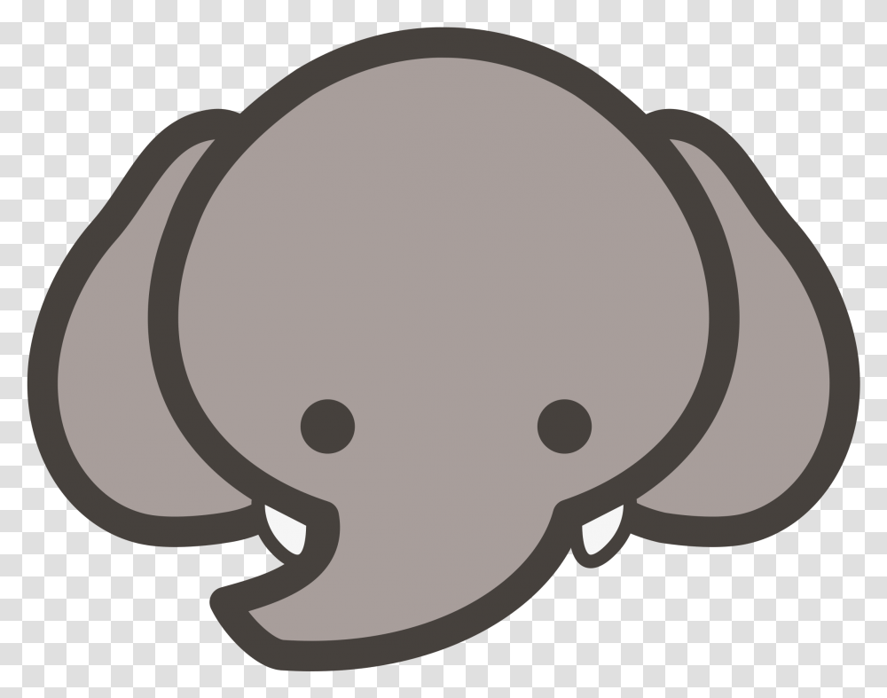 Baby Elephant Head Clipart, Apparel, Helmet, Stencil Transparent Png