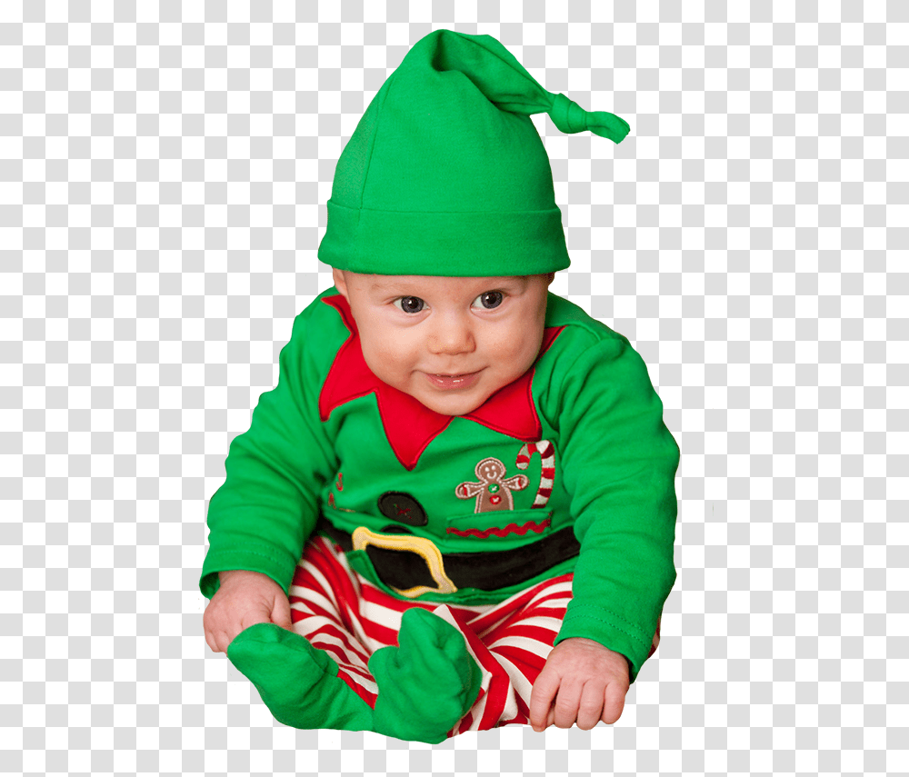Baby Elf Clipart Real Santa's Elves, Apparel, Person, Face Transparent Png