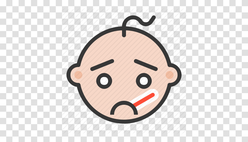 Baby Emoji Emoticon Expression Ill Sick Icon, Food, Clock Tower, Architecture Transparent Png