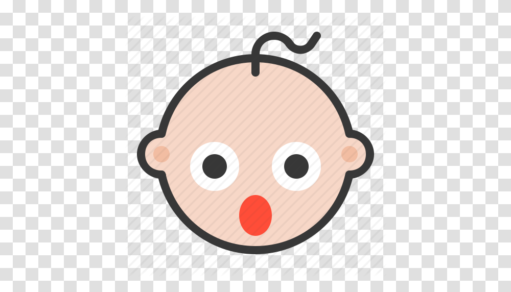 Baby Emoji Emoticon Expression Shocked Wow Icon, Food, Palette, Paint Container, Egg Transparent Png