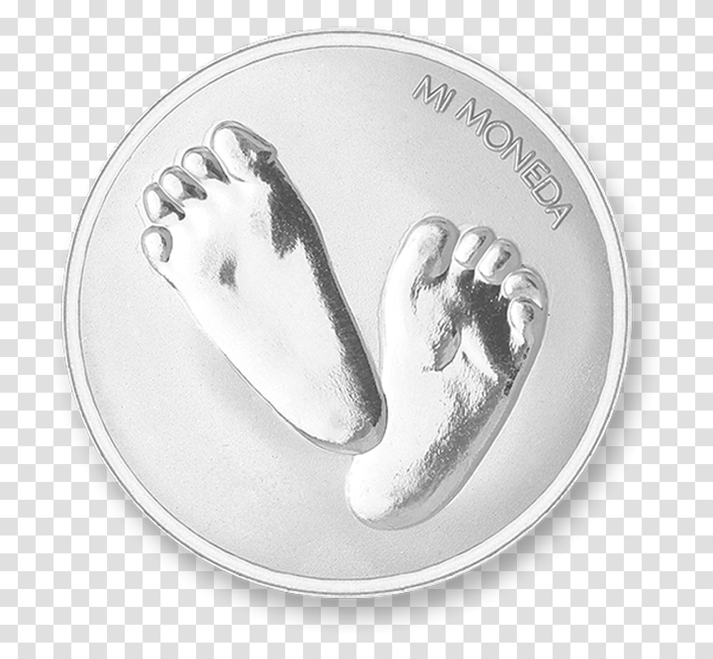 Baby Feet Te Quiero Silver Plated M Mi Moneda Munt Voetjes, Mouse, Hardware, Computer, Electronics Transparent Png