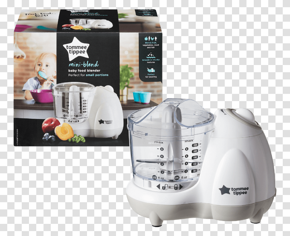 Baby Food Blender Tommee Tippee Blender, Cup, Measuring Cup, Mixer, Appliance Transparent Png