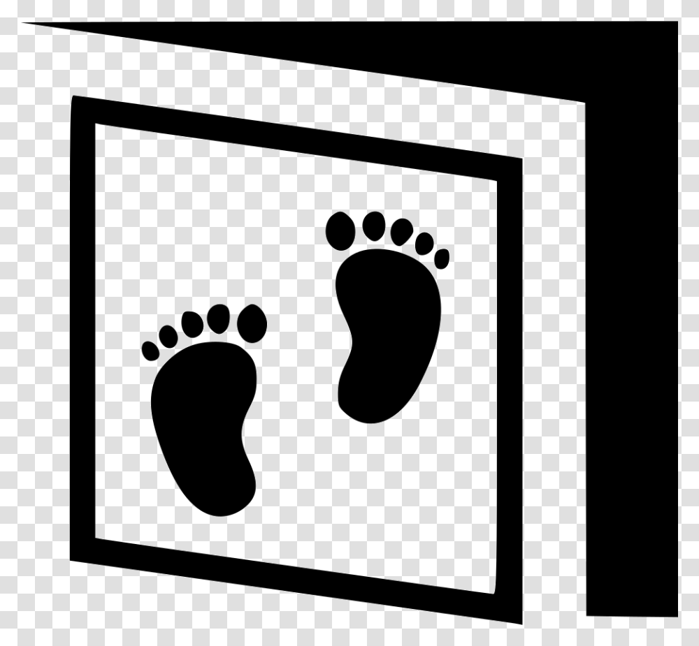 Baby Foot Print Card Book Animated Picture Of Feet, Footprint Transparent Png