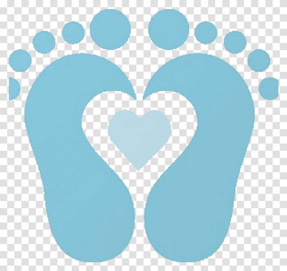 Baby Footprint Baby Shower Clip Art Boy, Heart, Purple Transparent Png