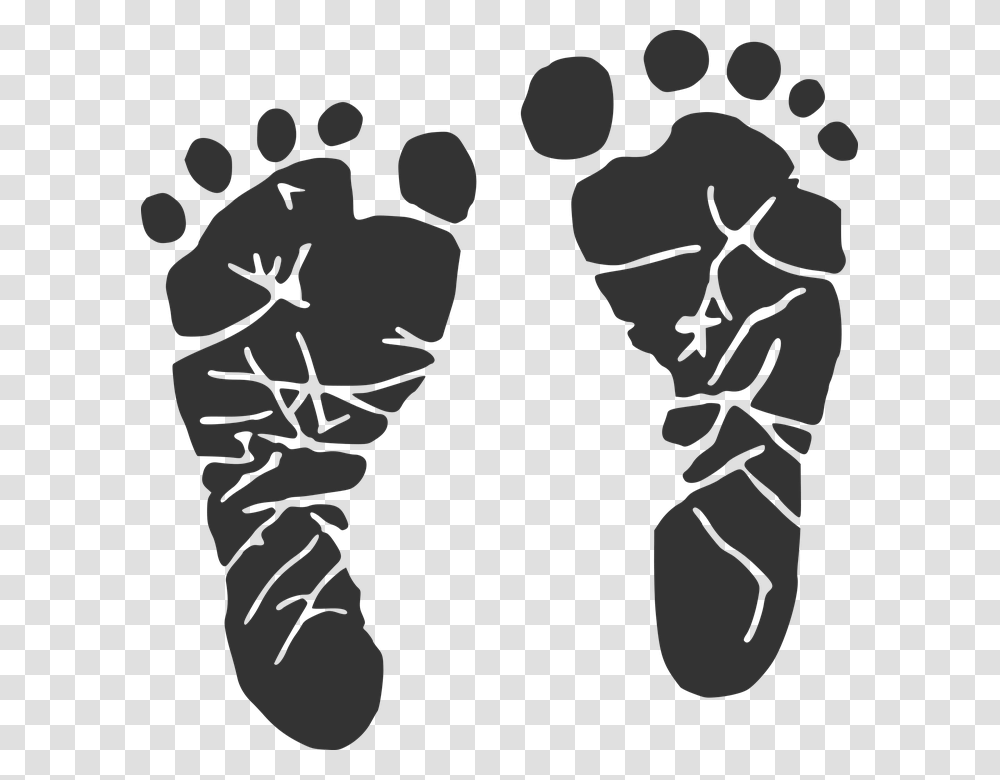 Baby Footprint Feet Baby Footprints, Heel Transparent Png