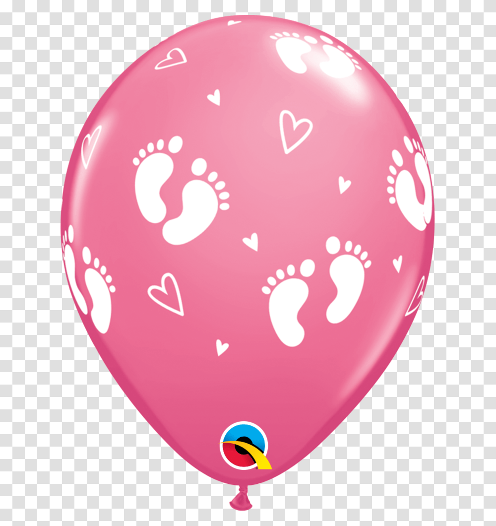 Baby Footprints Blue Balloon For Baby Transparent Png