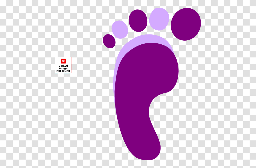 Baby Footprints Clip Art, Purple Transparent Png