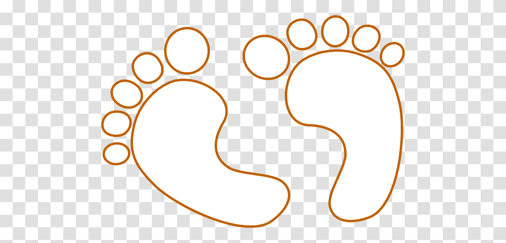 Baby Footprints Outline Clip Art, Stain Transparent Png