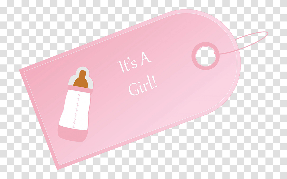 Baby Gift Tag Pink Mobile Phone, Business Card, Paper, Bottle Transparent Png