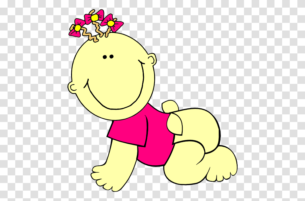 Baby Girl Clip Art, Rattle, Toy, Kneeling, Magnifying Transparent Png