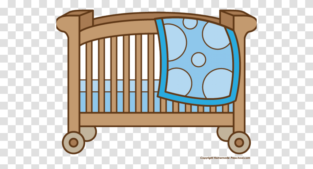 Baby Girl Clipart Crib Baby Crib Clipart, Furniture Transparent Png