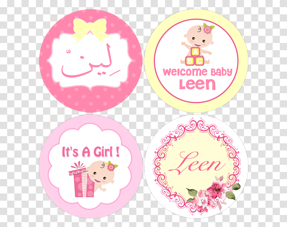 Baby Girl Clipart, Label, Sweets, Food Transparent Png