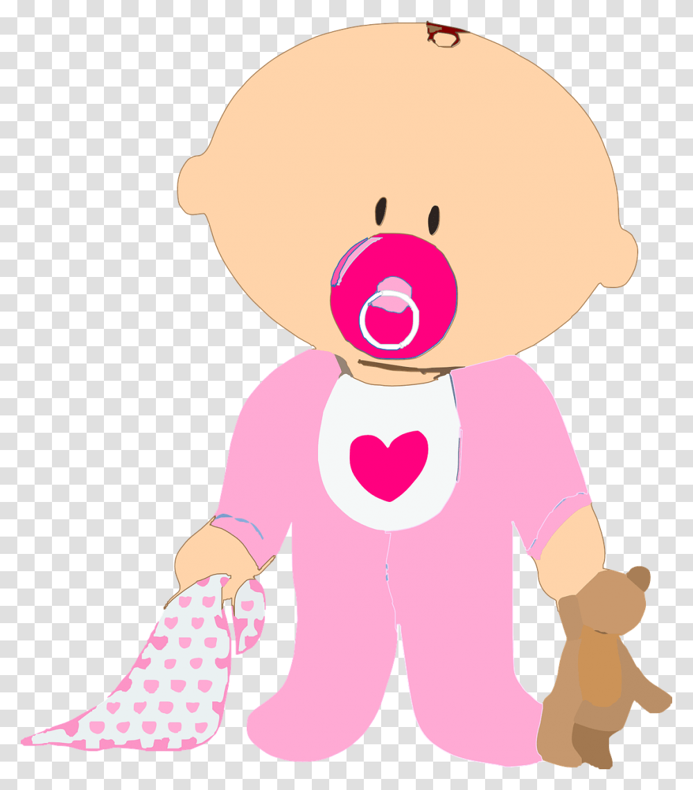 Baby Girl Clipart, Person, Toy, Drawing, Doll Transparent Png