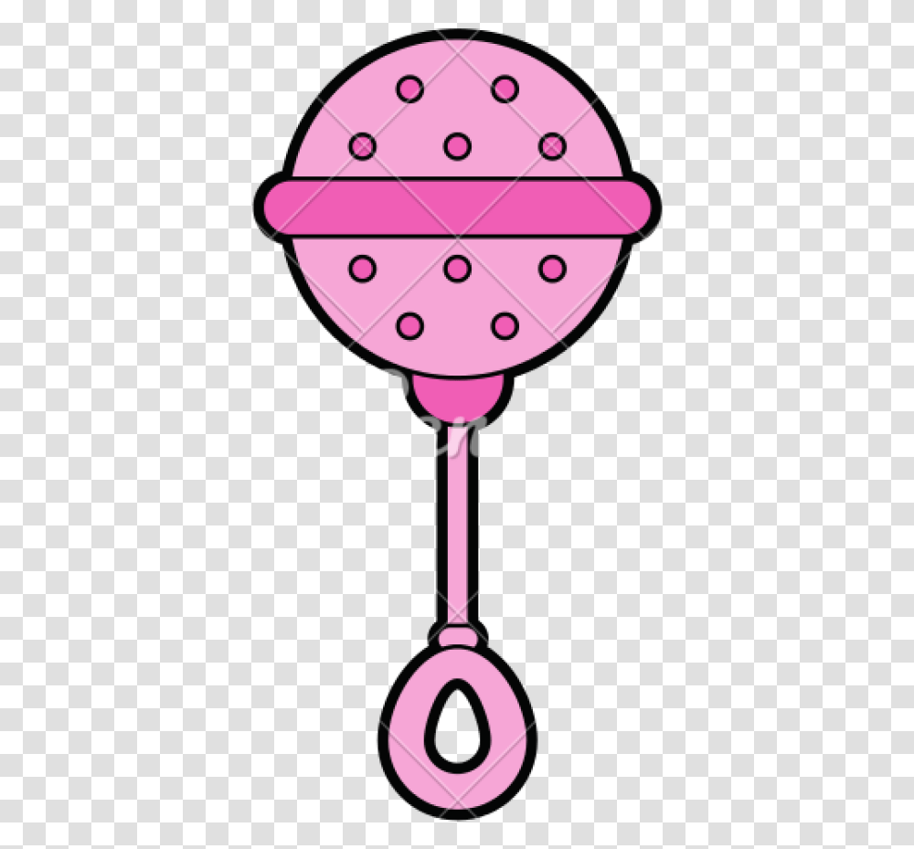 Baby Girl Clipart Pink Baby Rattle Clipart, Lamp, Glass, Purple, Food Transparent Png