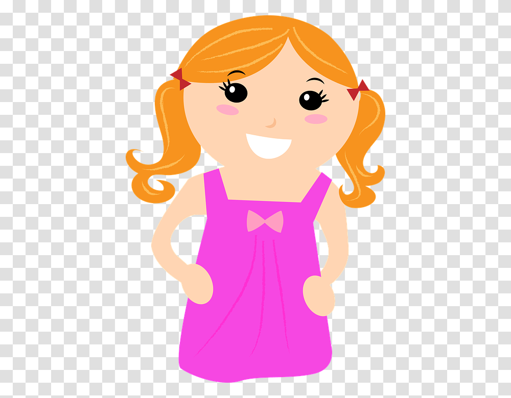 Baby Girl Girl Children Child Preschool School Baby Girl Child Clipart, Female, Drawing, Kid, Sleeve Transparent Png