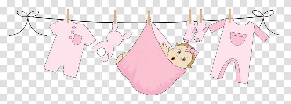 Baby Girl Hanging On Clothesline Clip Arts Baby Girl Clothes Line, Animal, Mammal, Pillow, Cushion Transparent Png