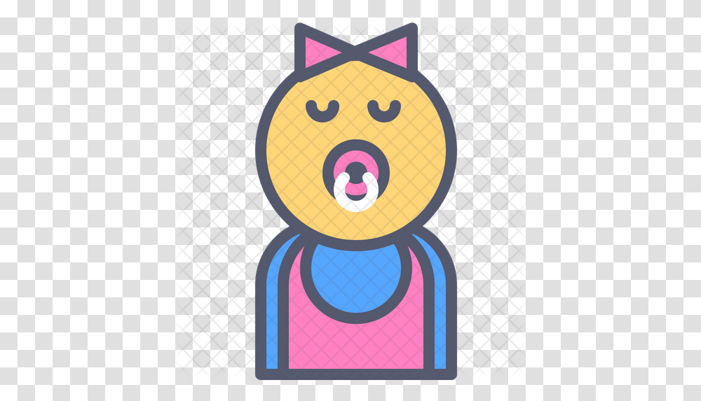 Baby Girl Icon Cartoon, Road Sign, Symbol, Graphics, Text Transparent Png