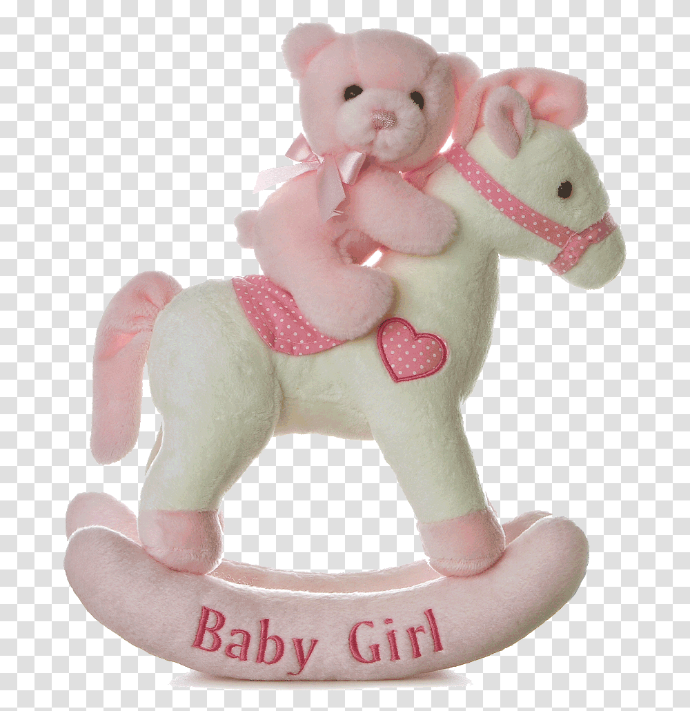 Baby Girl Musical Rocking Horse Girl Rocking Horse, Figurine, Toy, Doll, Sweets Transparent Png