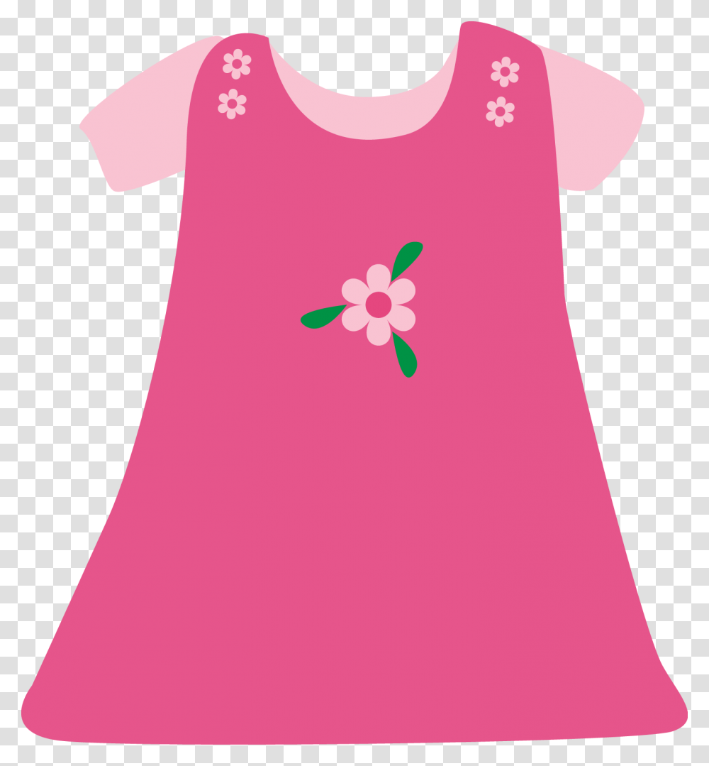 Baby Girl Pink Dress Kids Dress Clip Art, Apparel, T-Shirt, Tank Top Transparent Png