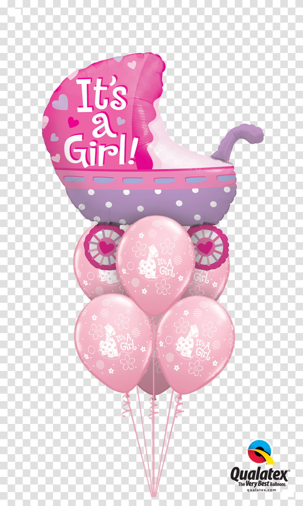 Baby Girl Pram At London Helium Balloonsdata Caption, Egg, Food, Easter Egg, Basket Transparent Png