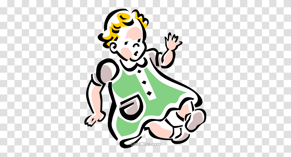 Baby Girl Royalty Free Vector Clip Art Illustration, Chef, Performer Transparent Png