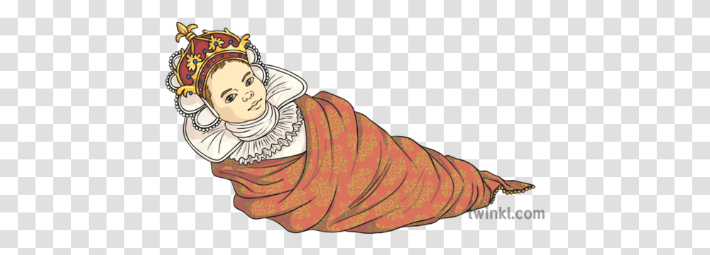 Baby Girl With Crown Illustration Twinkl Happy, Art, Tattoo, Skin, Buddha Transparent Png