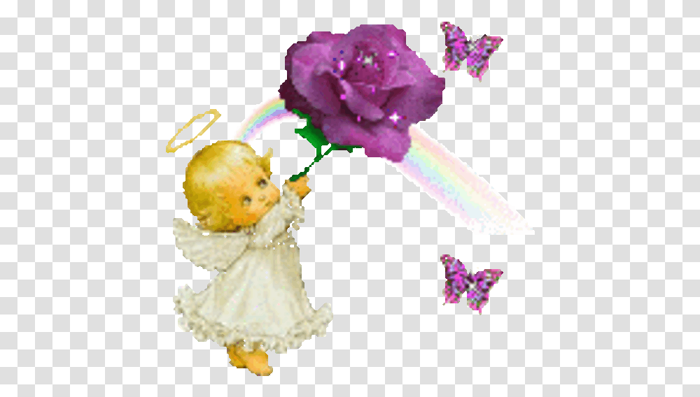 Baby Girl With Glittering Flower Write Name In Gif, Plant, Purple, Blossom, Petal Transparent Png