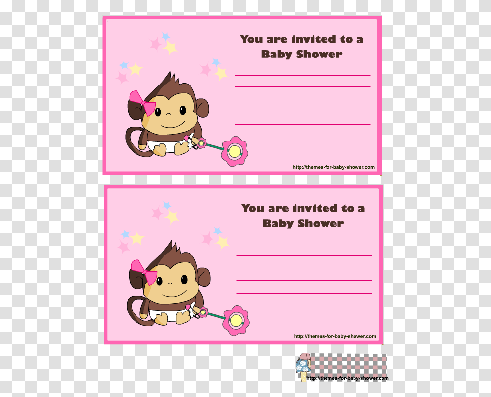 Baby Girls Image Template Baby Shower Girl Invitations, Text, Envelope, Mail, Label Transparent Png
