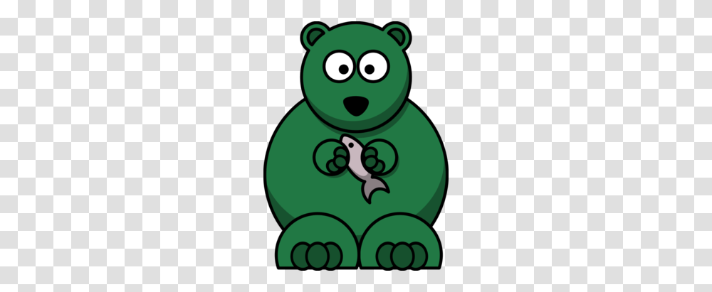 Baby Grizzly Clipart, Green, Animal Transparent Png