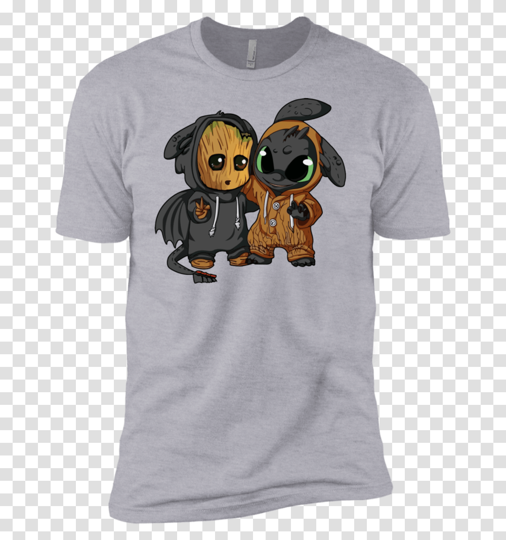 Baby Groot And Toothless Shirt Groot And Toothless Jacket, Apparel, T-Shirt, Person Transparent Png