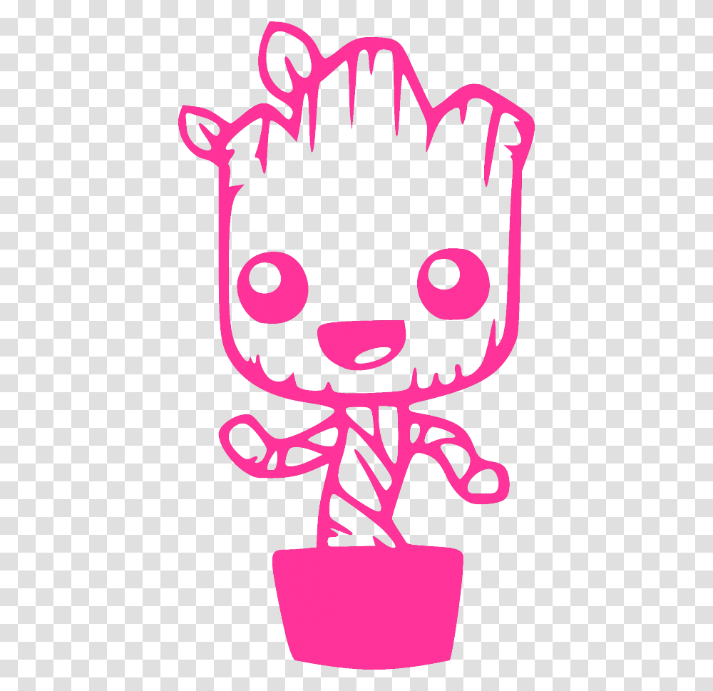 Baby Groot Dancing Guardians Of The Galaxy Funny Car Window Vinyl, Rattle, Cupid, Texture, Security Transparent Png