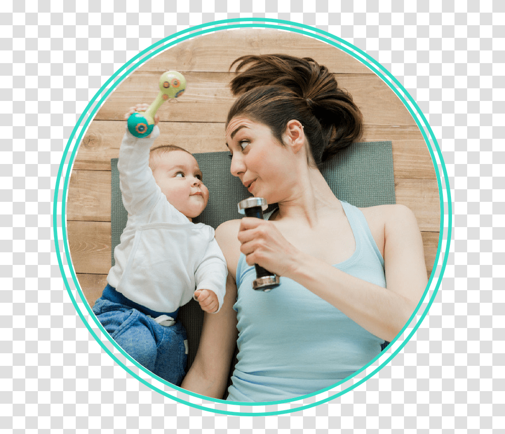 Baby Hair Mom Working Out With Kids, Person, Face, Female Transparent Png