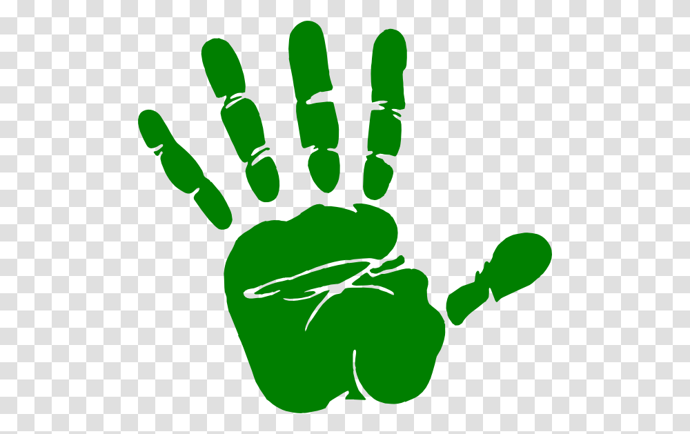 Baby Hand Print Clip Art, Green, Footprint, Silhouette, Stencil Transparent Png