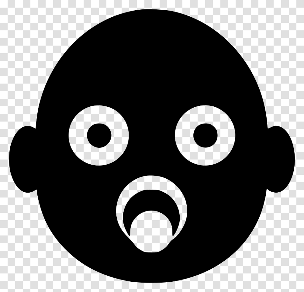 Baby Head, Stencil, Mask Transparent Png