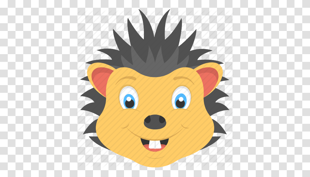 Baby Hedgehog Hedgehog Face Smiling Hedgehog Wild Animal, Mammal, Label, Rodent Transparent Png