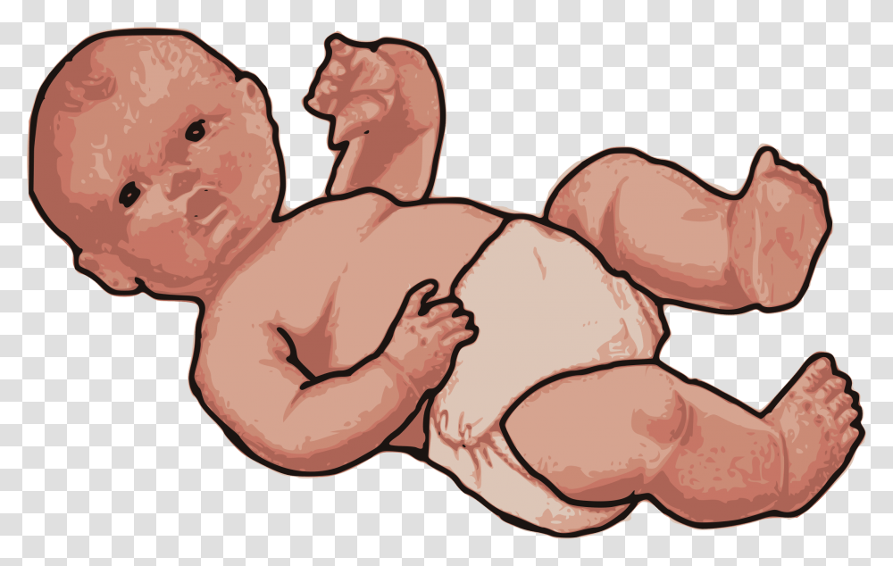 Baby In A Diaper Clip Arts Larawan Ng Sanggol Clip Art, Animal, Skin, Bird, Dodo Transparent Png