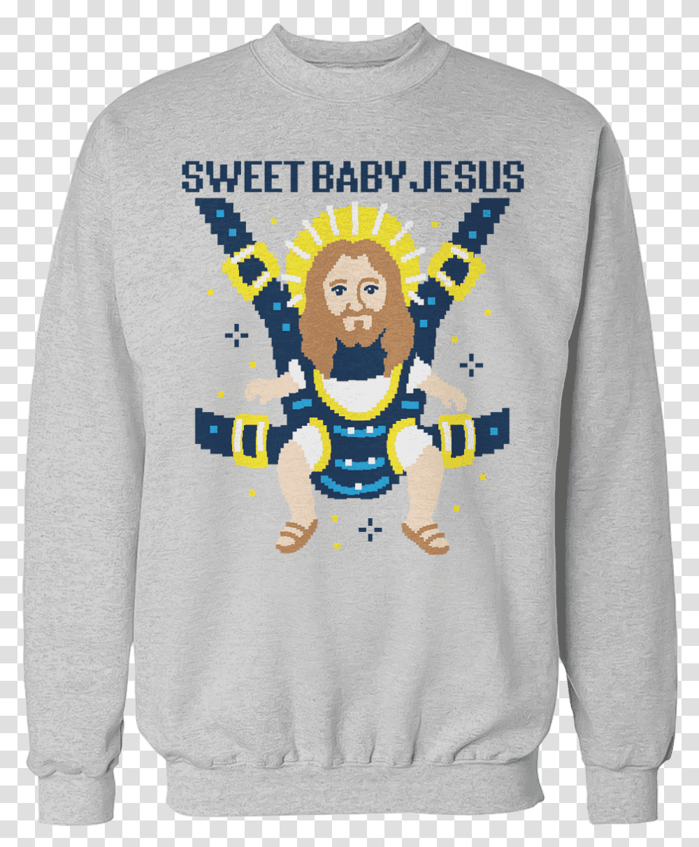 Baby Jesus Clipart Sweet Baby Jesus Sweater, Apparel, Sleeve, Long Sleeve Transparent Png